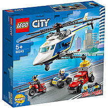 Конструктор LEGO City 60243 Погоня на поліцейському вертольоті