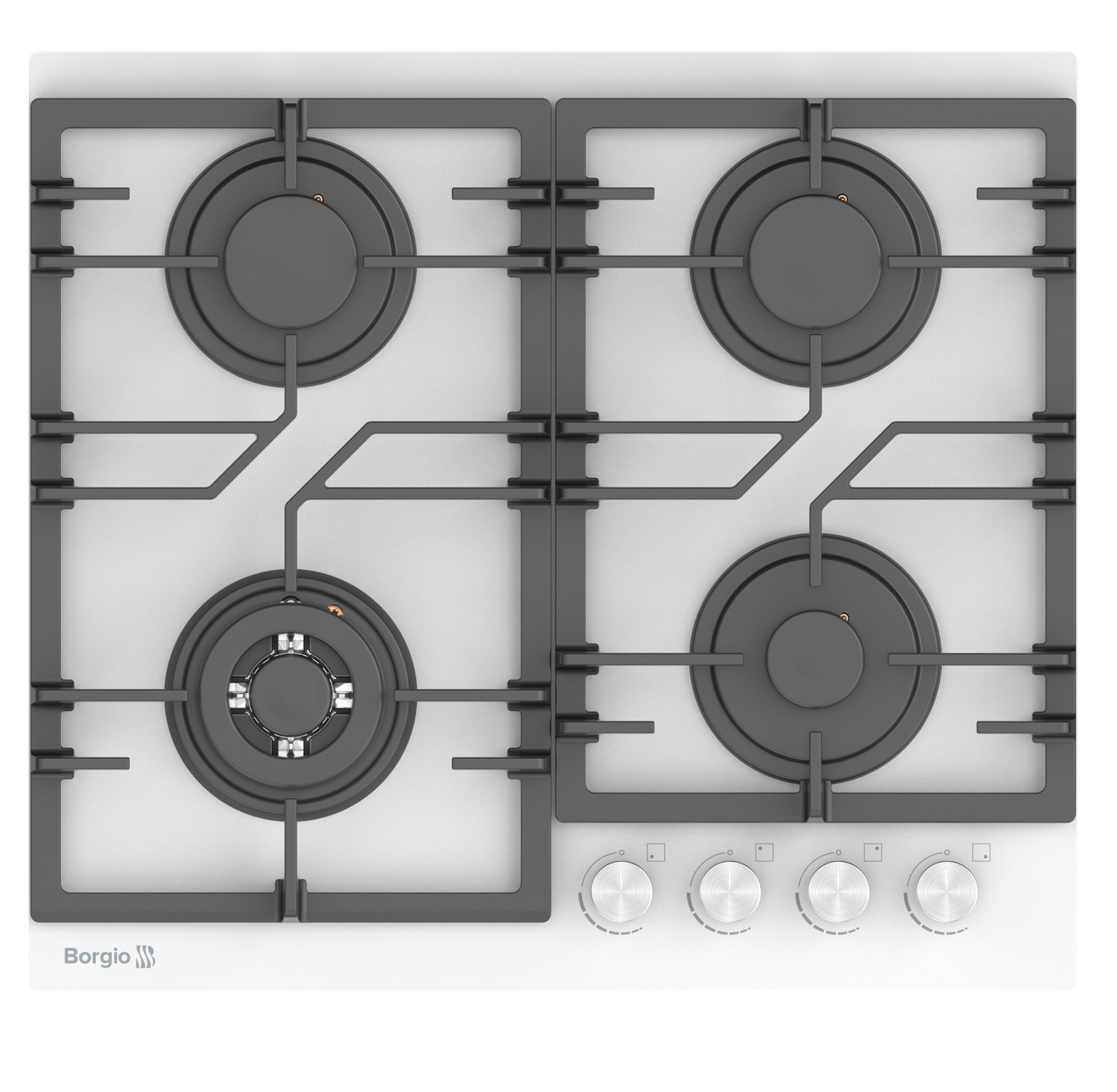 Варильна поверхня газова BORGIO D 6392-19 White Glass