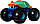 Набір машинок позашляховик 3 штуки Хот Вілс Монстр трак 1:64 Hot Wheels Monster Trucks Mattel HGX13, фото 5