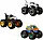 Набір машинок позашляховик 3 штуки Хот Вілс Монстр трак 1:64 Hot Wheels Monster Trucks Mattel HGX13, фото 3