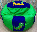 Безкаркасне крісло м'яч футбол крісло-мішок дитячий, ціни в описі, фото 3
