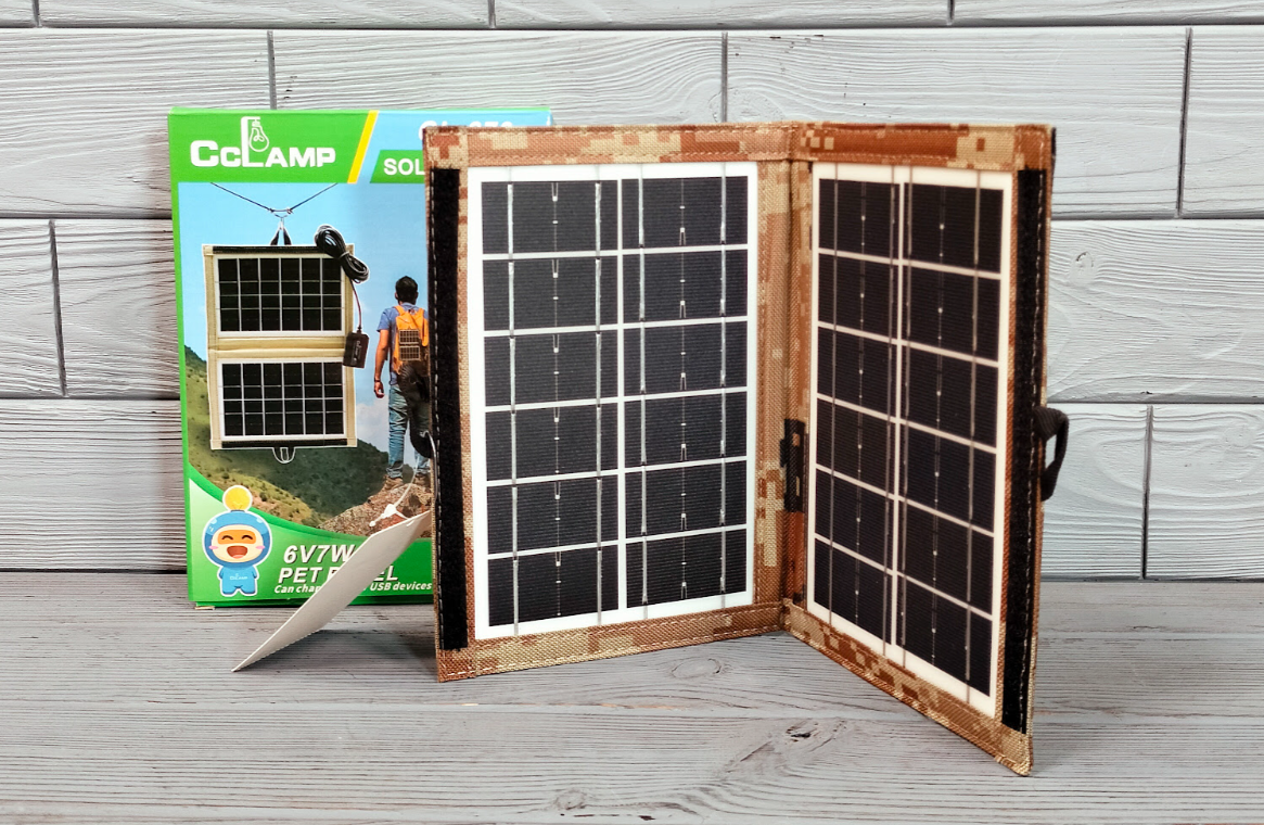 Зарядна станція трансформер CcLamp CL-670 7 Вт / Сонячна панель / Solar Panel