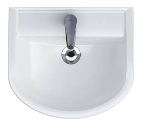 Умивальник 55 см Cersanit ARTECO з отвором для змішувача і переливом, фото 2