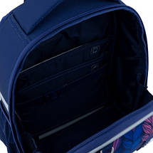 Рюкзак шкільний каркасний з ортопедичною спинкою з брелоком яскравий для дівчинки Kite, фото 3