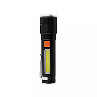 Ліхтарик ручний акумуляторний Led Flashlight 2in1 Type-C XH-P50 BX-P12 Black