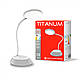 LED настільна лампа з акумулятором TITANUM TLTF-022G 7W 3000-6500K USB сіра, фото 4