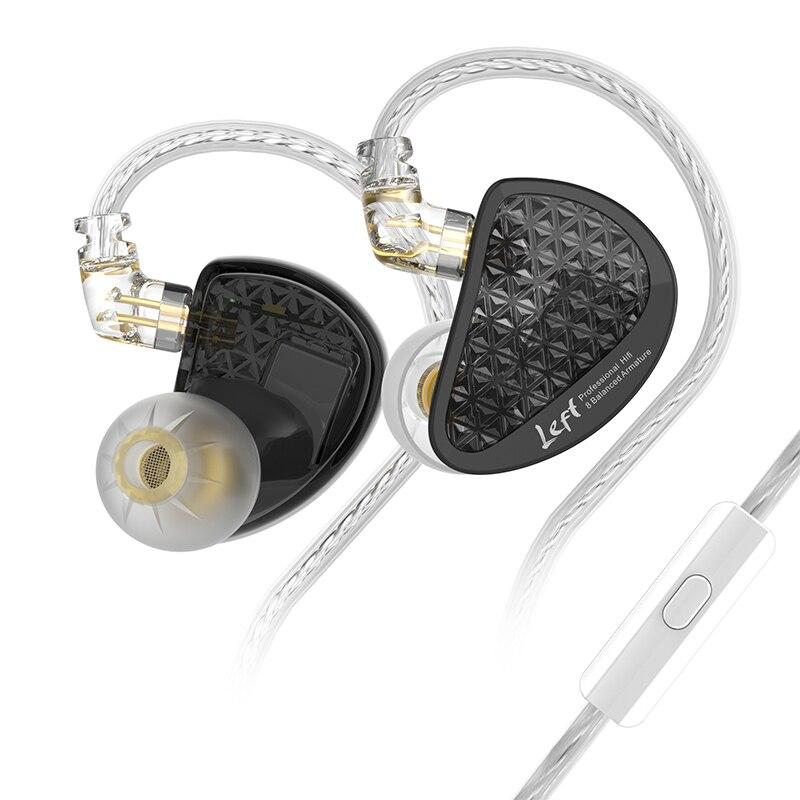 Навушники KZ AS16 Pro з мікрофоном black