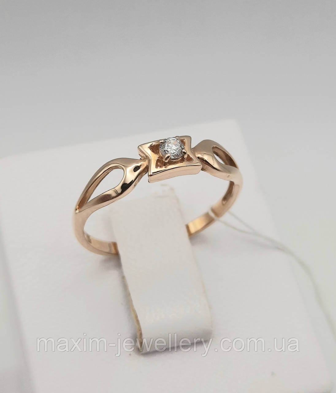 Каблучка з червоного золота, фото 1