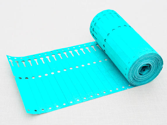 Етикетки-петля TYVEK кольорові 1,27х16 см, 100 шт., зелені - Тивек, фото 1
