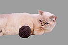 Дряпочка для котів джутова з іграшкою "Пальма" d 10 см висота 78 см, фото 5