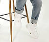 Чоловічі та жіночі зимові кросівки Nike Air Force Winter 1 White High Найк Аір Форс 1 білі шкіра з хутром, фото 10