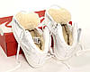 Чоловічі та жіночі зимові кросівки Nike Air Force Winter 1 White High Найк Аір Форс 1 білі шкіра з хутром, фото 6