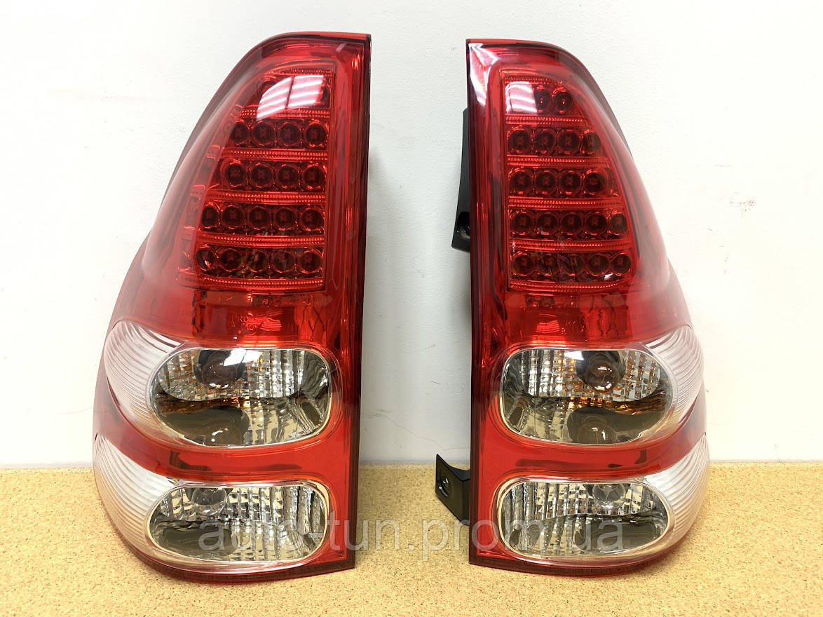 Задні ліхтарі (діодні світло-червоні) Led для Toyota Land Cruiser Prado 120 '2003-2009