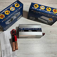 Автоінвертор перетворювач напруги для вантажівки 700 W 24V/220V Розетка для акб 24 В 220 В