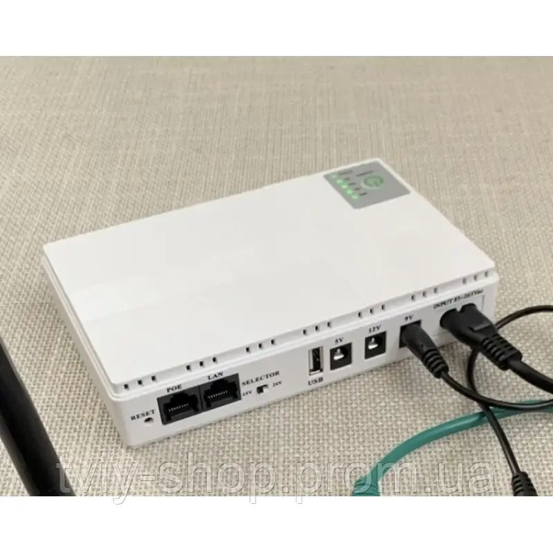 Ибп для роутера UPS DC1018P 10400 mah, Источник бесперебойного питания wifi, Powerbank для роутера 5V9V12V - фото 7 - id-p1752820078