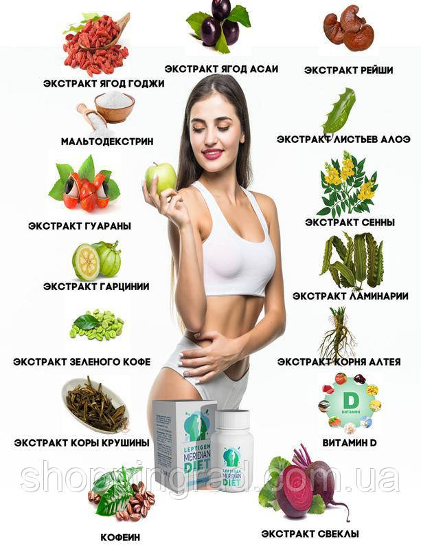 Leptigen Meridian Diet рабочие капсулы для похудения Лептиген Меридиан Диет (20 шт.). Оригинал! АКЦИЯ 1+1=3 - фото 5 - id-p1757885197