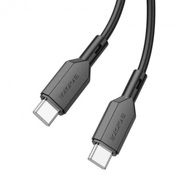 Кабель Borofone BX70 USB Type-C to USB Type-C 1m 60W Чорний