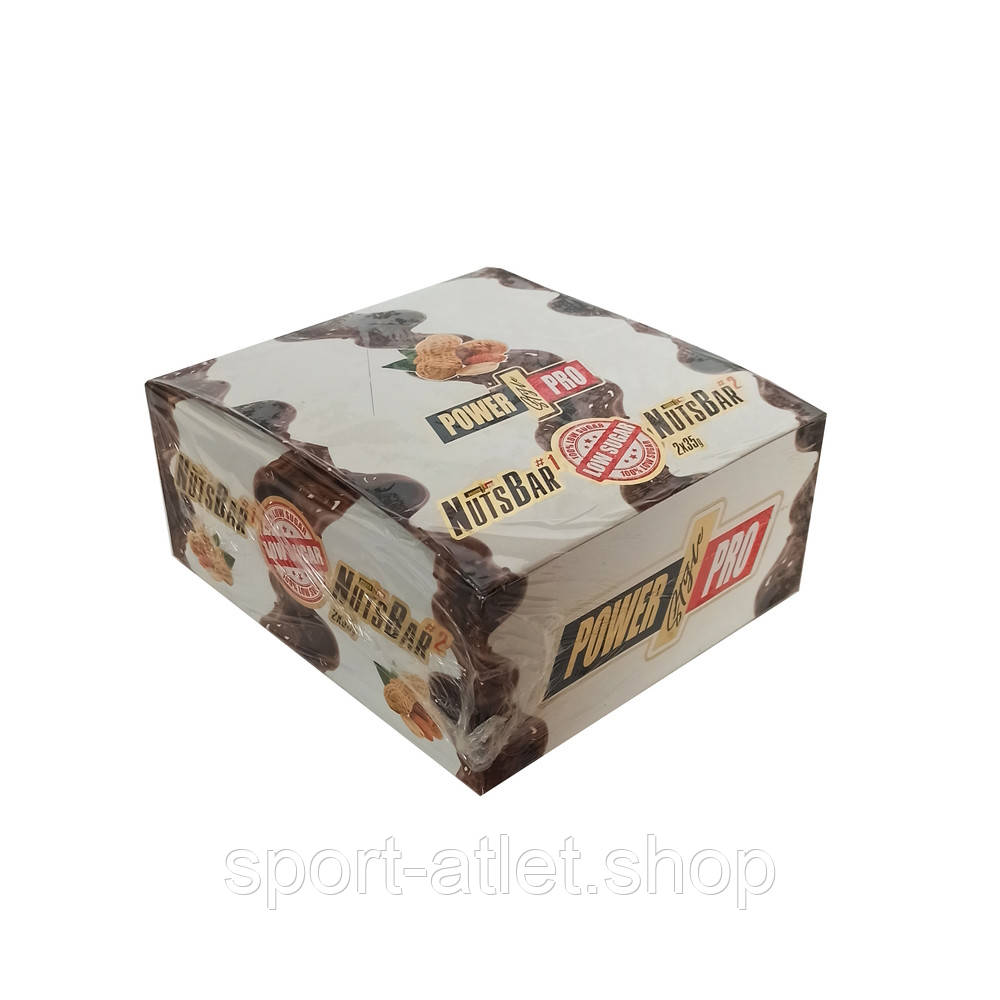 Батончик Power Pro Nuts Bar 70 Грамм, 20 Шт/уп - Арахис с Карамелью ...