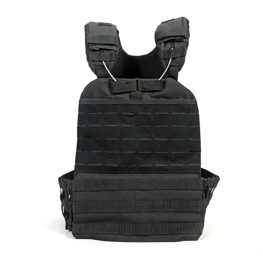 Плитоноска жилет тактичний MOLLE швидке скидання чорна, фото 1