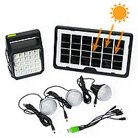 Многофункциональный LED фонарь с солнечной панелью + Power bank GD-105 (8273) aiw 1049