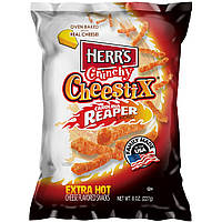 Снеки Herr's Crunchy Cheestix Carolina Reaper Extra Hot Острые 227g