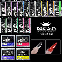 Гелеві тіпси Дизайнер (240 шт./уп) прозорі, для нарощування нігтів