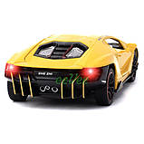 Машинка Lamborghini Centenario іграшка моделька металева колекційна 20 см Жовтий (59245), фото 4