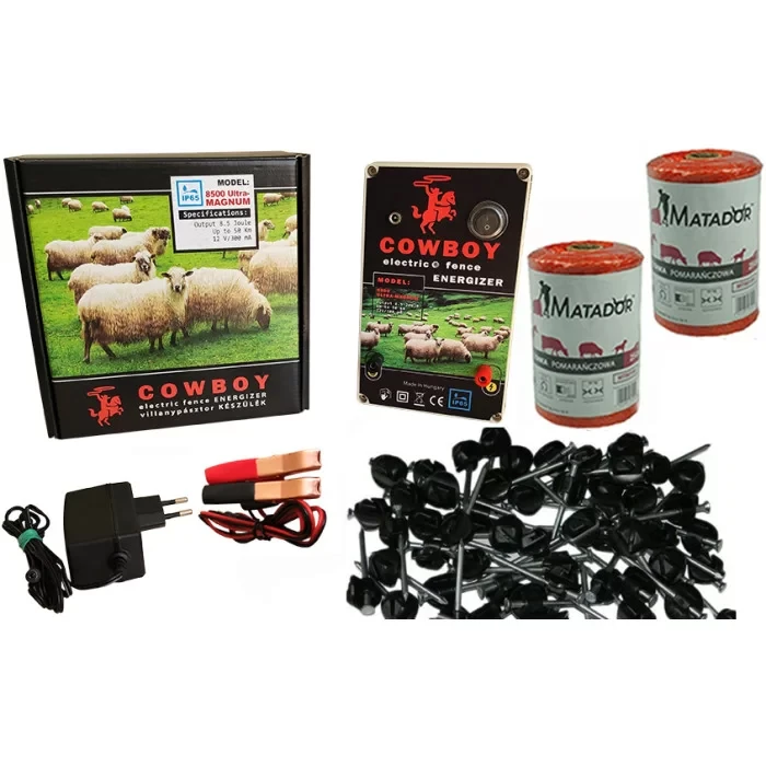 Електропастух комплект на 5 га 8.5 Дж, фото 1