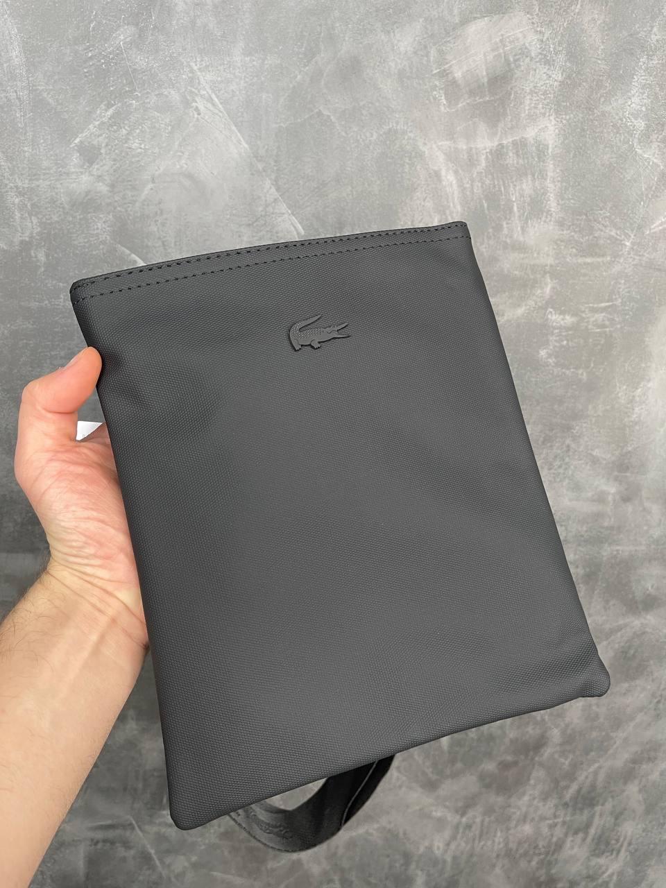 Чоловіча Чорна Сумка Месенджер Lacoste