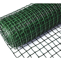 Сетка для ограждения пластиковая 20 х 20 мм вольерная 2 х 20 м квадрат сетки заборные садовые (A-кв-20-2)