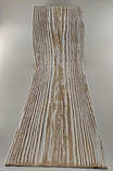 Фасадна дошка гнучка імітація дерева для фасада та інтер'єра колір білий з бежевим патиною, фото 3