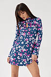 Сукня міні розширеного силуету з квітковим принтом TOP20TY - фіолетовий колір, S (є розміри), фото 5