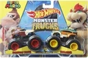 Набір машинок Mattel Хот Вілс Монстр трак в упаковці 2 шт Hot Wheels HNX23 FYJ64 DONKEY KONG VS BOWSER