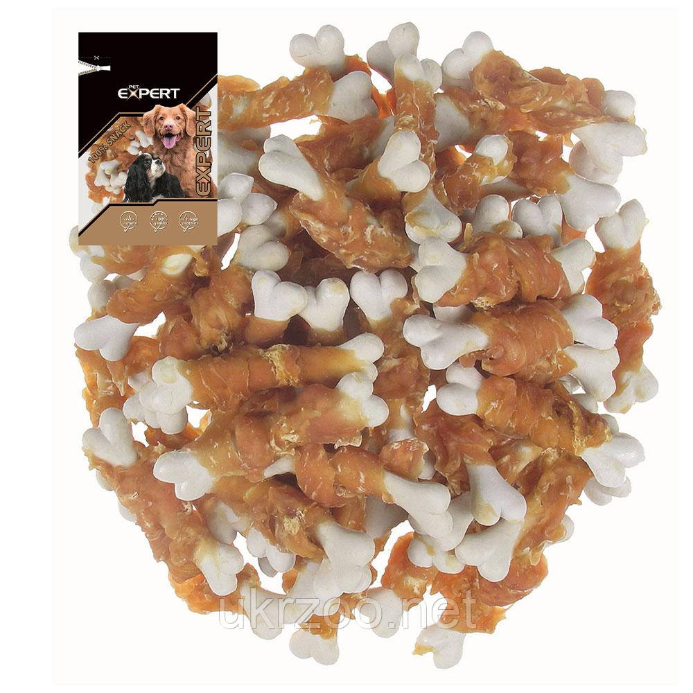 Ласощі для собак Expert,кальцієві кісточки з куркою, 80 г (16шт.уп.), фото 1