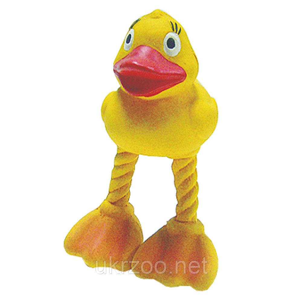 Іграшка для собак Toys Fun латексна Качка з пищалкою,16 см (12 шт/уп), фото 1