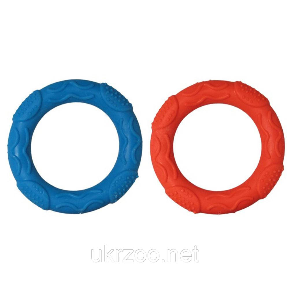 Іграшка для собак York латексне  кільце, 7 см (різні кольори) (12  шт/уп), фото 1