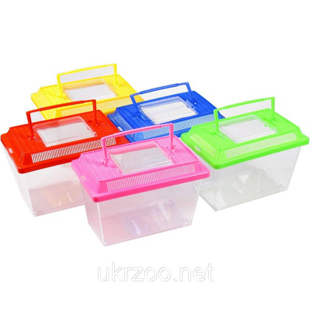 Переноска-бокс для гризунів Jumbo, 24×16×17 см (різні кольори), фото 1