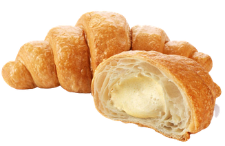 Круасани свіжі з начинкою заварний крем (вагові без індивідуальної упаковки) 1,5 кг ТМ TONIYA