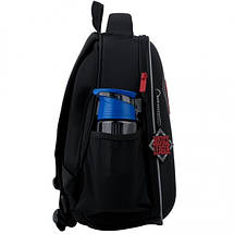 Рюкзак шкільний каркасній чорний з ортопедичною спинкою для хлопчика супермен Kite, фото 3