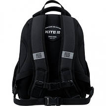 Рюкзак шкільний каркасній чорний з ортопедичною спинкою для хлопчика супермен Kite, фото 3