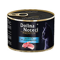 Корм конс.Dolina Noteci Premium для котів з ягням,185 гр (12 шт/уп)