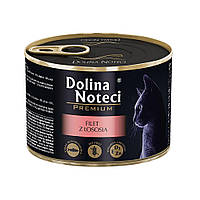 Корм конс.Dolina Noteci Premium для котів з філе лосося,185 гр (12 шт/уп)