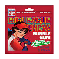 Жвачки Big League Chew Bubble Gum Slammin Strawberry 60g