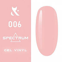 Гель-лак для ногтей F.O.X gel-polish gold Spectrum 006 бледно-розовый, 7 мл