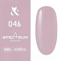 Гель-лак для ногтей F.O.X gel-polish gold Spectrum 046 нежный сливовый, 7 мл