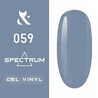 Гель-лак для ногтей F.O.X gel-polish gold Spectrum 059 сиренево-голубой, 7 мл