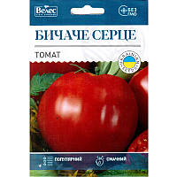 Семена томата высокорослого, среднеспелого, вкусного «Бычье сердце» (1 г) от ТМ «Велес»