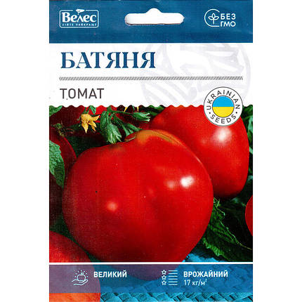 Насіння томату раннього, для відкритого грунту або теплиць "Батяня" (1 г) від ТМ "Велес", фото 1