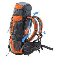 Рюкзак туристичний Naturehike NH70B070-B, 70 л + 5 л, помаранчевий