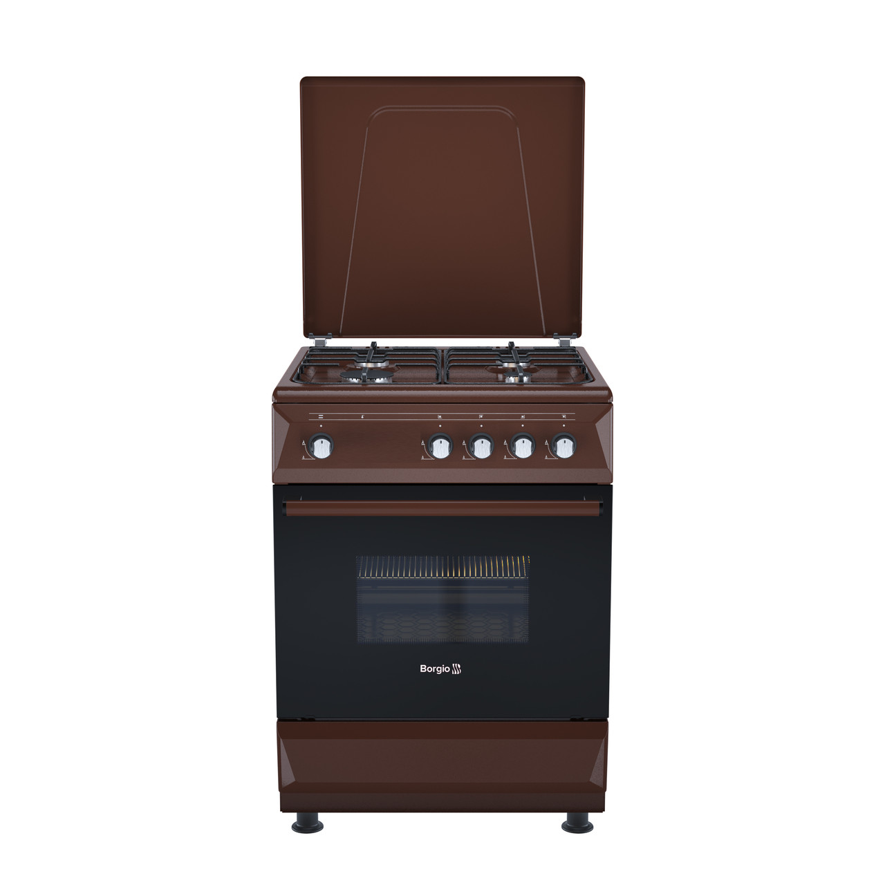 Плита газова BORGIO GG 640B MCBL (cast iron)
